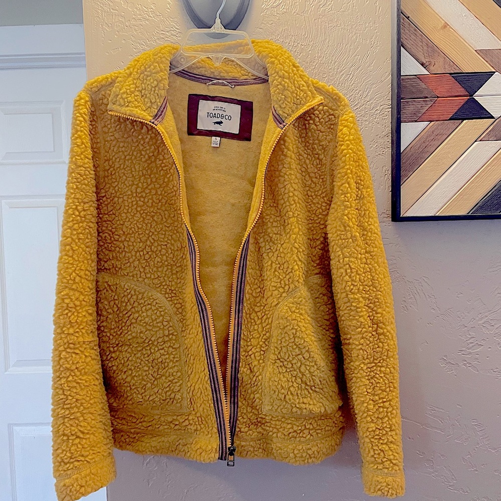 Toad & Co Women’s Sespe Sherpa Zip Jacket yellow S